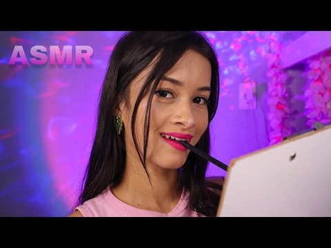 ASMR | ANALISANDO A SIMETRIA DO SEU ROSTO 🥰📏