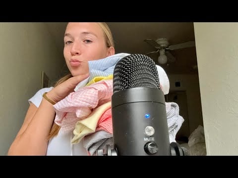 ASMR| Showing you my favorite summer clothing👚 Fabric Scratches