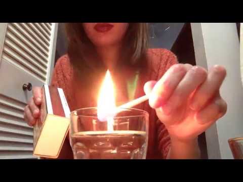 [ASMR] Match Lighting! - Glass Tapping, Scratching, and Sizzling Sounds [Soft Spoken]