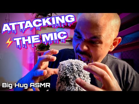 Fast Mic Scratching ASMR - Attacking the Mic for Your Tingles🤤 Breathy Whispers and fluffy mic magic