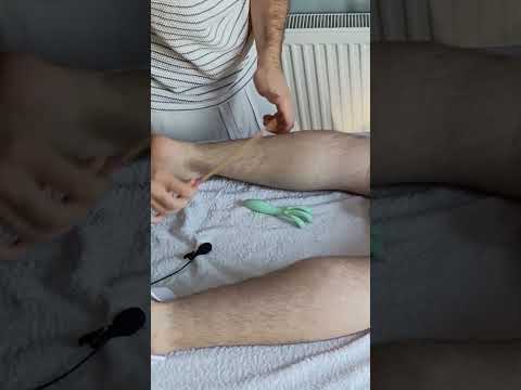 ASMR TURKISH LEG MASTER SPORTS THERAPY MASSAGE #asmr #legs #shorts #relaxing