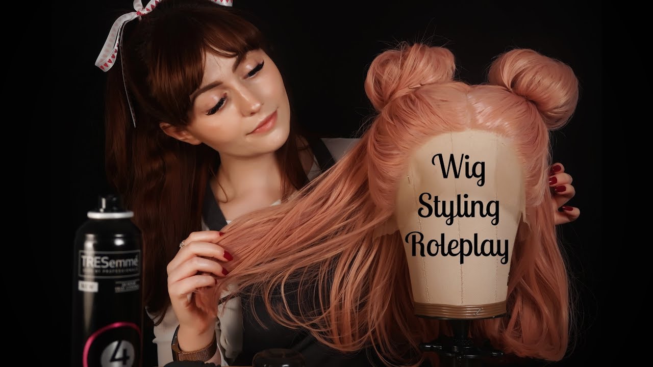 [ASMR] Wig Styling Roleplay - Haircut and Brushing