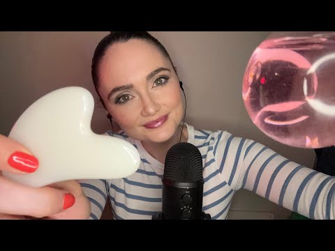 ASMR / Personal Attention While You Fall Asleep (facial and face massaging)