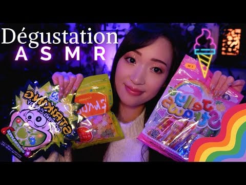 ASMR 🍿 Dégustation de sucreries asiatiques 🍭🇯🇵🇹🇼