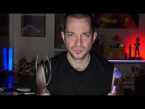 1 Minute ASMR doing your make up with the wrong props