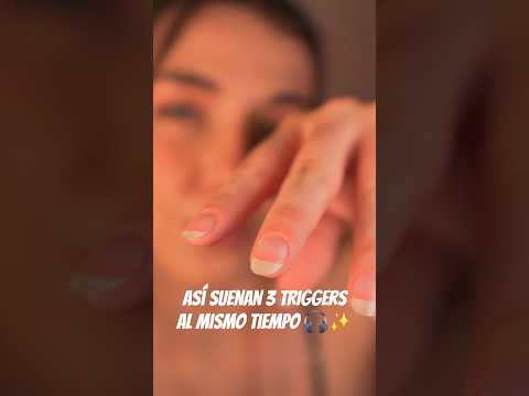 ASMR Así suenan 3 triggers al mismo tiempo 🎧✨️ #asmr #shorts