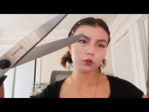 ASMR Edward Scissor hands cuts your hair (no talking)