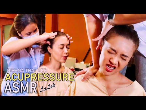 Fix Tight Shoulder with Acupressure by Thai doctor | ASMR Thai Relaxing chat