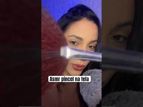 Pincel na tela para você dormir #asmr #tingles #shots #relxing #visualtingle