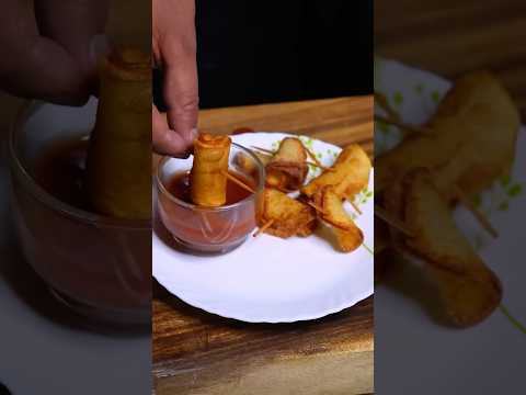 Crispy potato roll chips ASMR #shorts #viralshorts #shortsfeed #trending