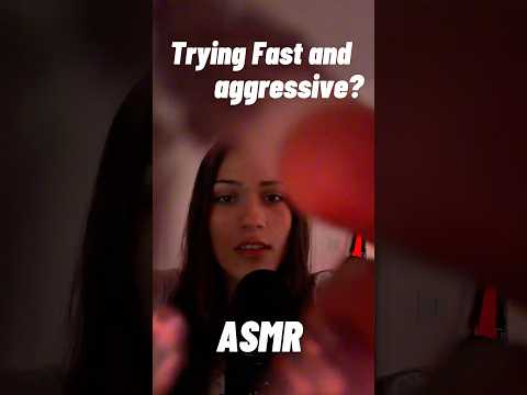 Trying fast and aggressive ASMR 🤨#fastandaggressive #asmr #relax