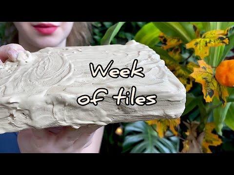 Неделя плиток// Красный в креме🥛//Week of tiles// “Red” with cream// ASMR