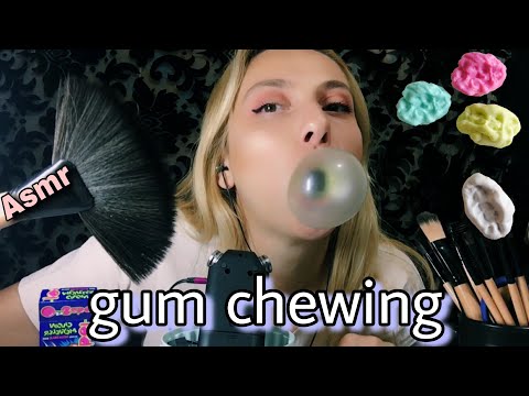 GUM CHEWING ~ BALOON ŞİŞİRMEK ~ KISMEN NO TALKING ~ YÜZÜNE FIRÇA SÜRTMEK , DOKUNMAK ~ TÜRKÇE ASMR