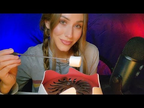ASMR Campfire S'morez! 🍫🔥⛺️ *30k special!* (campfire layered sounds, eating sounds)
