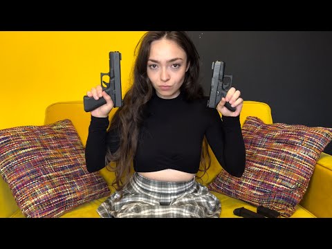 ASMR Intense Dual Glock 17 & 26 Gun Magazine Tapping Whispering Sounds for Relaxation & Sleep