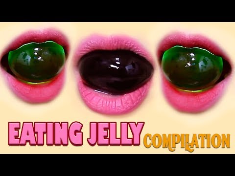 ASMR EATING JELLY compilation NEW 2018 | LINH-ASMR