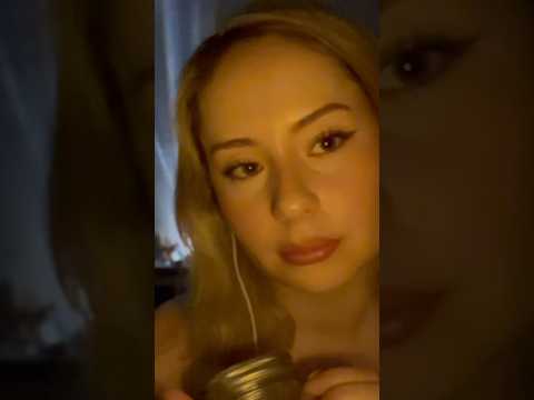 Tingly Mason Jar🍯 #asmr #relax #triggersforsleep #tingles #visualtingle #relaxing #triggertime