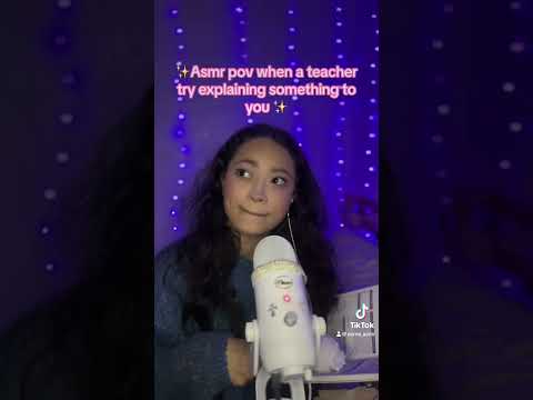 ASMR - TEACHER EXPLAINING SOMETHING #godbless #tingles #relatable