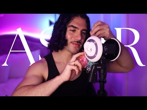ASMR tickling you from behind (behind your ear whispers)