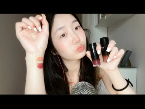 《KC Helps with Sleepiness》 A Test on Lips Tint in 3 Seconds! Lips with the sound of month and empty
