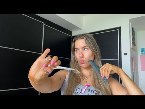 ASMR frizerka uloga | hairdresser and haircut