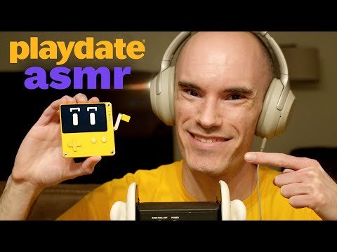 ASMR | The Crankiest Game Console: Playdate!! | Binaural Unboxing and Impressions