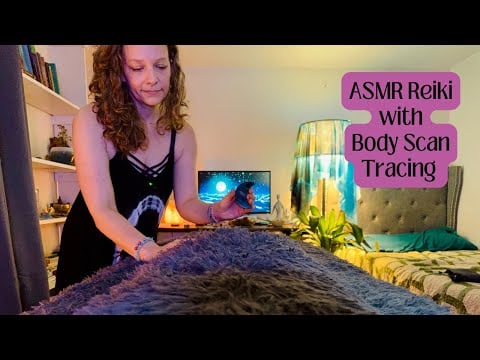 ASMR Reiki with Acupressure Massage & Yoga Nidra Body Scan | Screen Detox | Burnout Relief