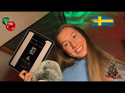ASMR Christmas Swedish lesson 🎄🇸🇪 på svenska 