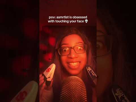 asmr obsessed with touching your face 😭💀#asmr