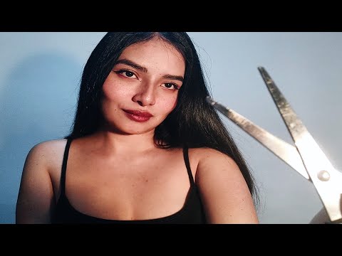 Asmr/ tu novia te corta el cabello (roleplay) Parte1                            #novia #peluquería