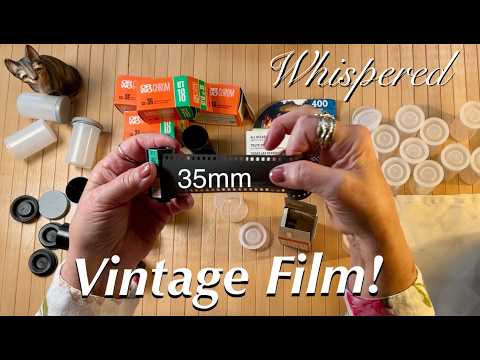 ASMR Request! 35mm Film Handling! (WHISPERED VERSION) Lid Sounds, Film Containers, Film Unboxing~