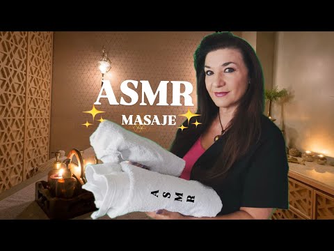 ASMR ✨ MASAJE de ESPALDA  presencial ✨ MUY RELAJANTE 😴🎧🔊
