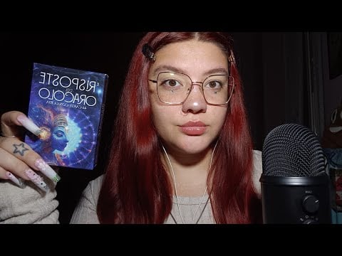 UNBOXING CARTE LE RISPOSTE DELL'ORACOLO con LETTURA di ALCUNE CARTE 😴💜 | ASMR ITA