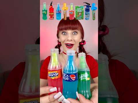 ASMR Sour Candy Spray Food Challenge #mukbang #eating