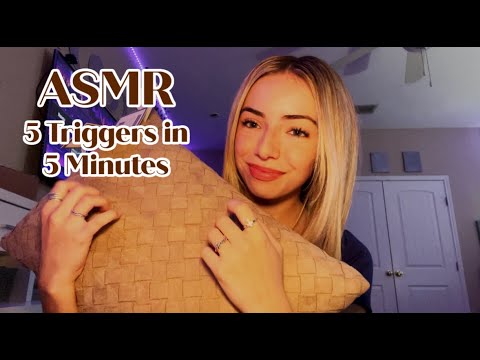 ASMR - 5 Triggers in 5 Minutes!