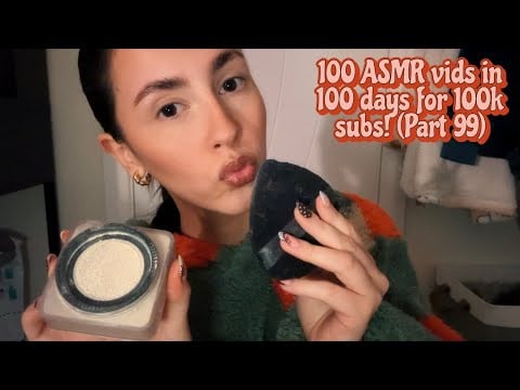 ASMR- Kiss painting your makeup while yapping your ear off!! (Irish accent)😚