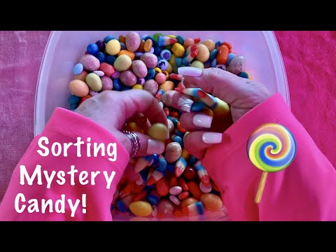 ASMR Sorting Mystery Candy! (No talking only) Watch to find out what they are!