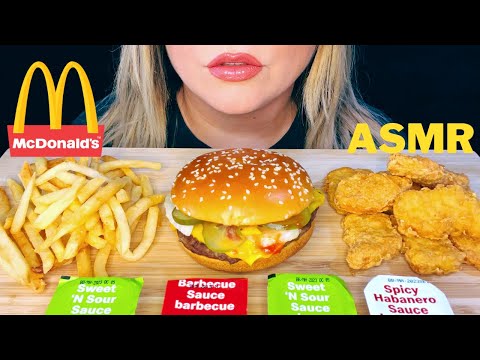 ASMR MCDONALD'S MUKBANG 먹방 | QUARTER POUNDER, NUGGETS & FRIES (NO TALKING) EATING SOUNDS