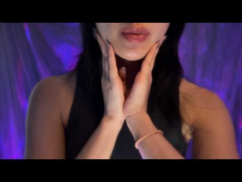 ASMR Adjusting Your Face (close whispering, clicking buttons & scrolling)