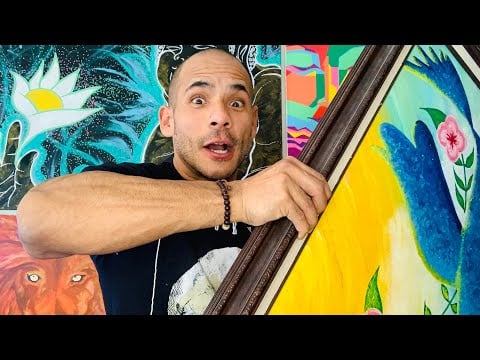 FAST SPEED TAPPING MY PAINTINGS ASMR TO SLEEP