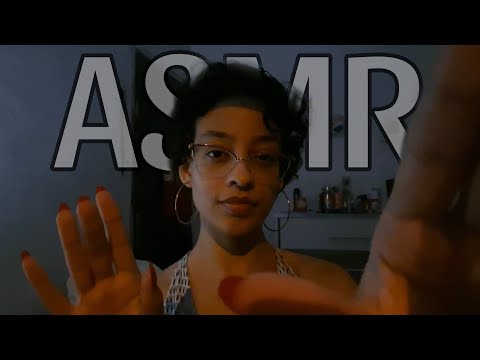 ASMR VISUAL COM SOM DE CHUVA (no talking) | hand movements / mãos na tela ☔️