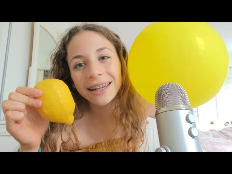 ASMR YELLOW Triggers! 🌼🌻⭐️⚡️✨💫🍋💛