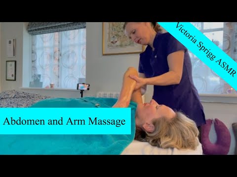 ASMR Aromatherapy Abdomen and Arm Massage with Victoria and Rosie | 3 of 6