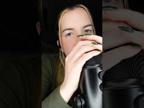 SENSITIVE MOUTH SOUNDS and mic scratching 👄#asmr #mouthsounds #scratch