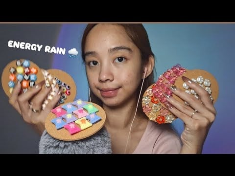 ASMR Energy Rain With My Trigger Boards 🌧