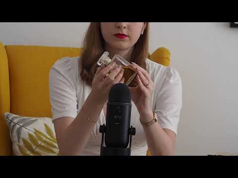 ASMR Fast Tapping on glass perfume bottle no talking