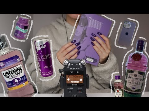 ASMR Sound Assortment Purple Themed (No Talking)