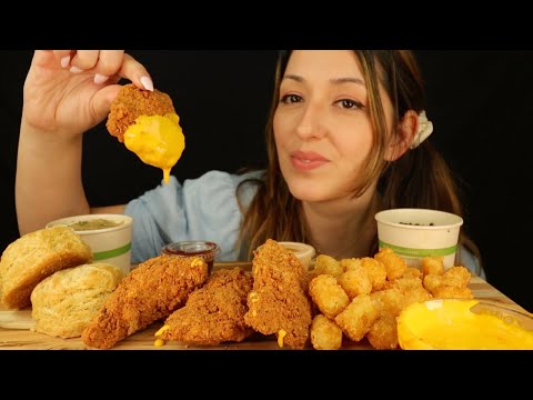 ASMR ÇITIR TAVUK | Patates Topları | Fast Food Yemek Sesleri | Türkçe MUKBANG