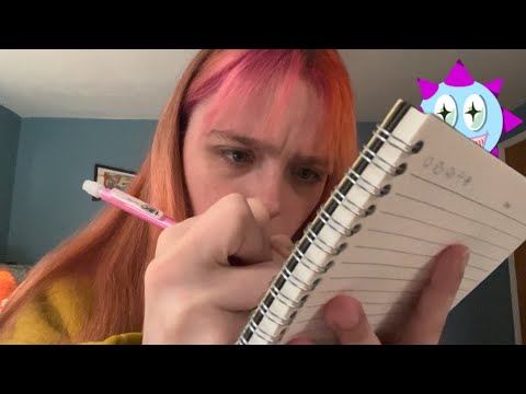ASMR drawing you (pencil, pen, & sketching sounds) personal attention asmr