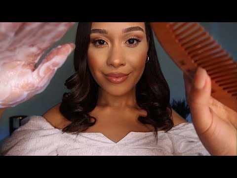 ASMR Calming Scalp Treatment 💆🏼‍♀️ Relaxing Scalp Massage, Hair Wash, Hair Brushing RP For Sleep